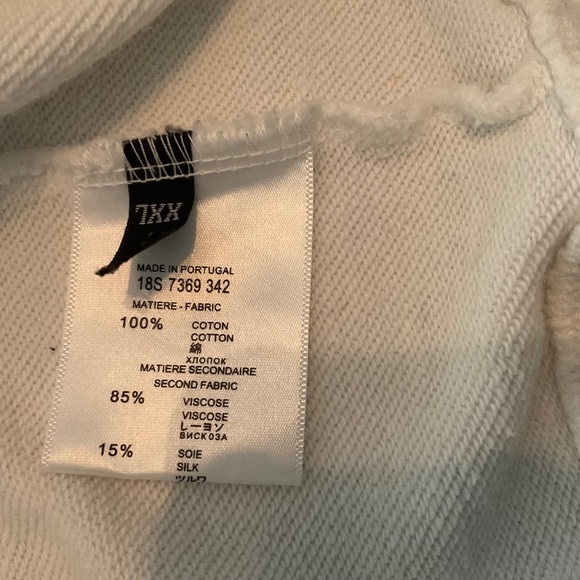 Dior Sweatshirt Womens XXL Kaws Collaboration White Bumble Bee Logo - Picture 10 of 11